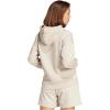 imageadidas Womens Essentials Linear Fleece HoodieWonder AluminaWhite