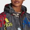 imageadidas Womens Essentials MultiColored Logo WindbreakerCarbonMulticolorWhite
