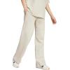imageadidas Womens Essentials Small Logo Feelcozy Open Hem PantsWonder AluminaWhite