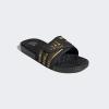 imageadidas unisexadult Adissage SlidesSandalBlackGold MetallicBlack