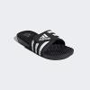 imageadidas unisexadult Adissage SlidesSandalBlackWhiteBlack