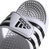 imageadidas unisexadult Adissage SlidesSandalWhiteCore BlackWhite