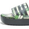 imageadidas womens Adilette PlatformCrew GreenBlackBlack