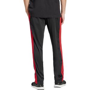 imageadidas Mens 3Stripes Tricot Opem Hem Track PantsBlackPure Ruby