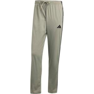 imageadidas Mens 3Stripes Tricot Opem Hem Track PantsSilver Pebble