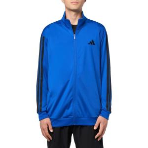 imageadidas Mens 3Stripes Tricot Track Top Team Royal Blue XLarge