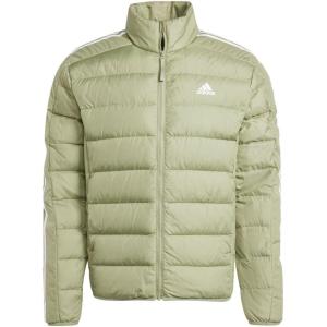 imageadidas Mens Essentials 3Stripes Light Down JacketTent Green F16