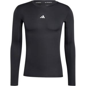 imageadidas Mens Techfit Compression Long Sleeve Training TShirtBlack