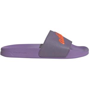 imageadidas Womens Adilette SlideShadow VioletImpact OrangeViolet Fusion