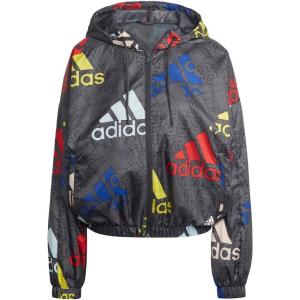 imageadidas Womens Essentials MultiColored Logo WindbreakerCarbonMulticolorWhite
