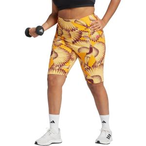 imageadidas Womens Farm Bike ShortsSemi SparkBright OrangeShadow Red