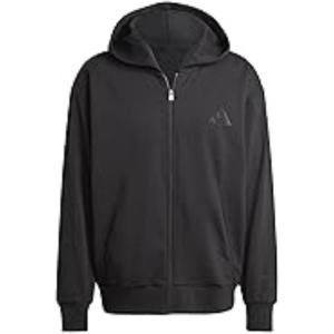 imageadidas mens All Szn Fleece Fullzip HoodieBlack