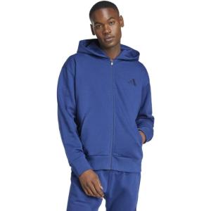 imageadidas mens All Szn Fleece Fullzip HoodieDark Blue