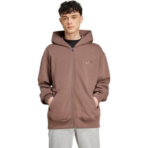 imageadidas mens All Szn Fleece Fullzip HoodieEarth Strata