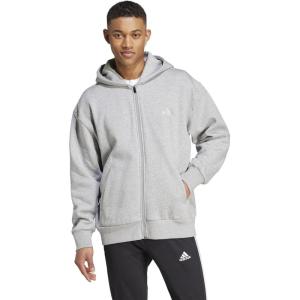 imageadidas mens All Szn Fleece Fullzip HoodieMedium Grey Heather
