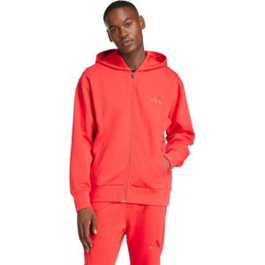 imageadidas mens All Szn Fleece Fullzip HoodiePure Ruby