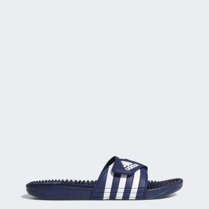 imageadidas unisexadult Adissage SlidesSandalDark BlueWhiteDark Blue