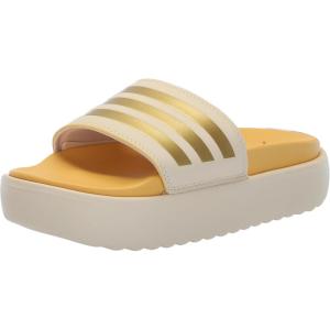 imageadidas womens Adilette PlatformCrystal SandGold MetallicSemi Spark