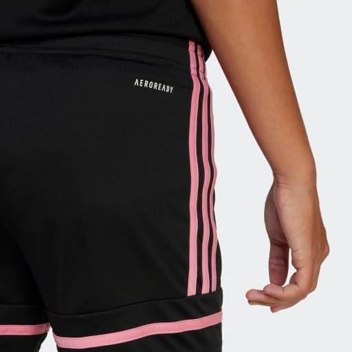 imageadidas Girls Squadra 25 ShortsBlackBlackEasy Pink