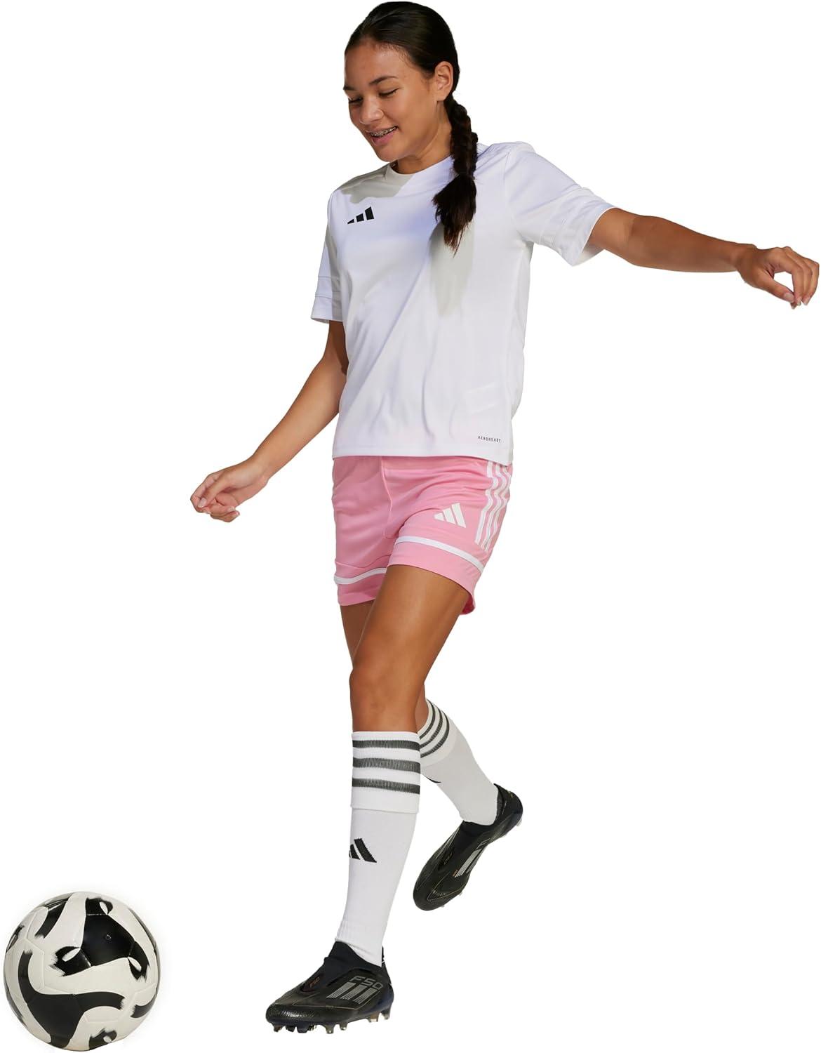 imageadidas Girls Squadra 25 ShortsBliss PinkBliss PinkWhite
