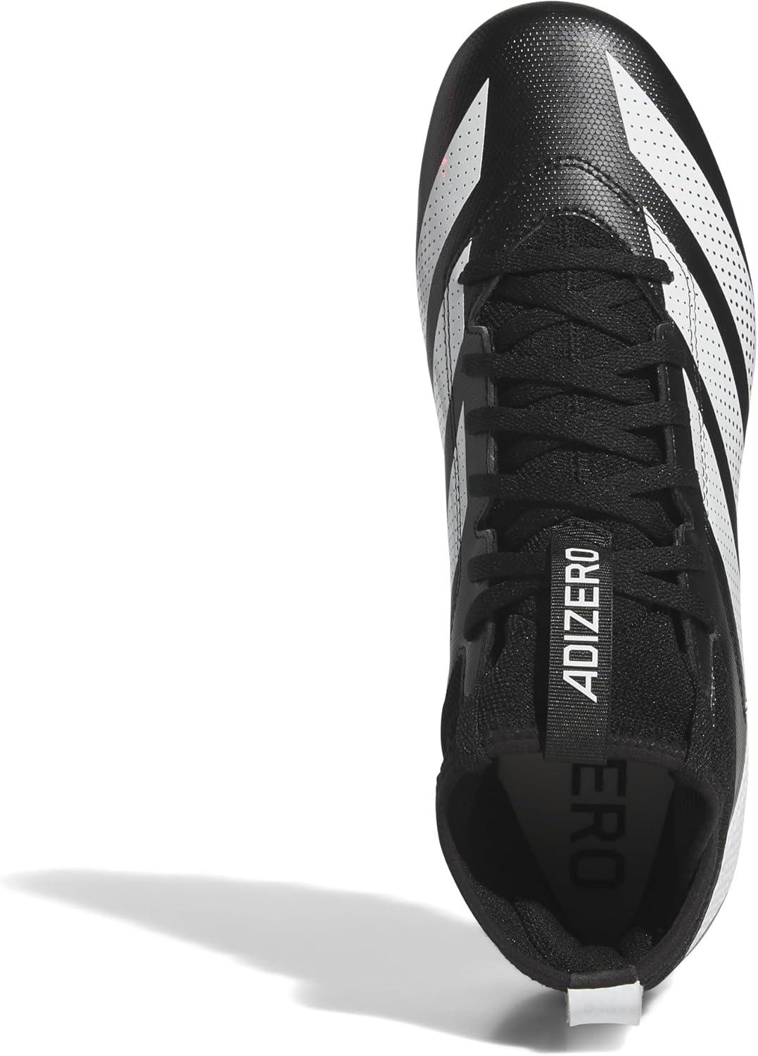 imageadidas Mens Adizero Impact2 American Football SneakerBlackWhiteBlack