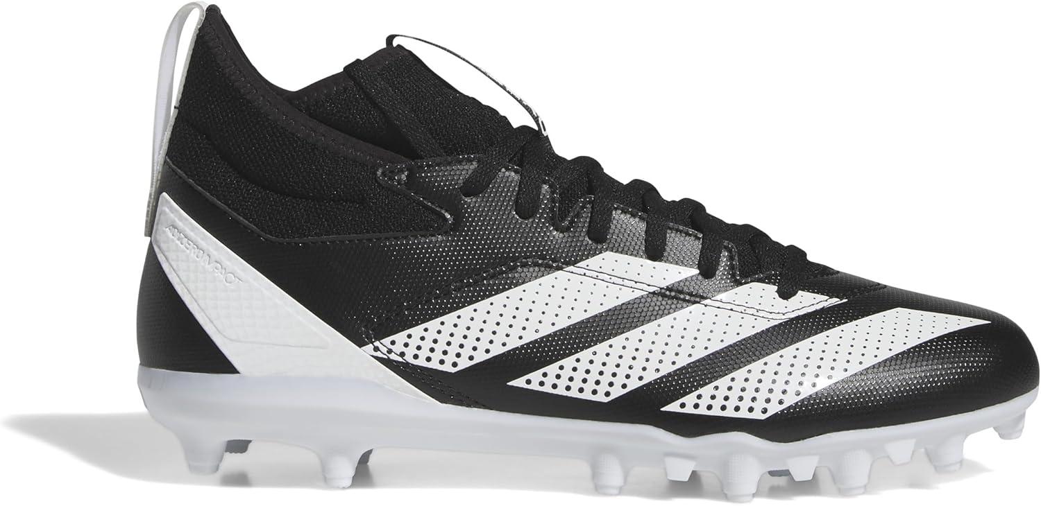 imageadidas Mens Adizero Impact2 American Football SneakerBlackWhiteBlack