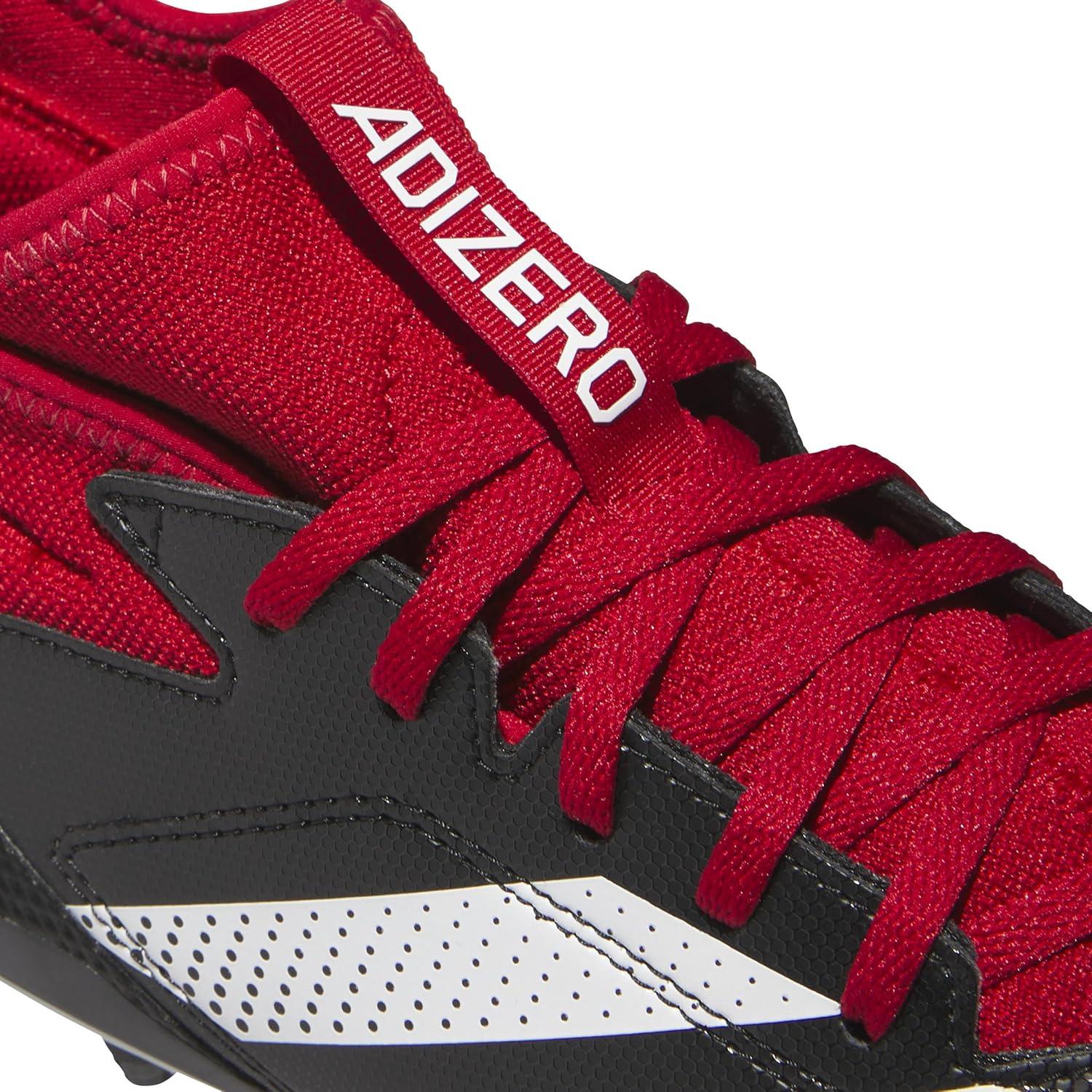 imageadidas Mens Adizero Impact2 American Football SneakerBlackWhiteTeam Power Red