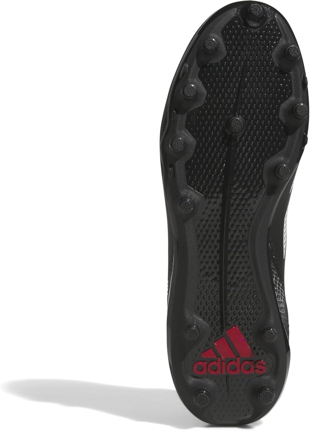 imageadidas Mens Adizero Impact2 American Football SneakerBlackWhiteTeam Power Red