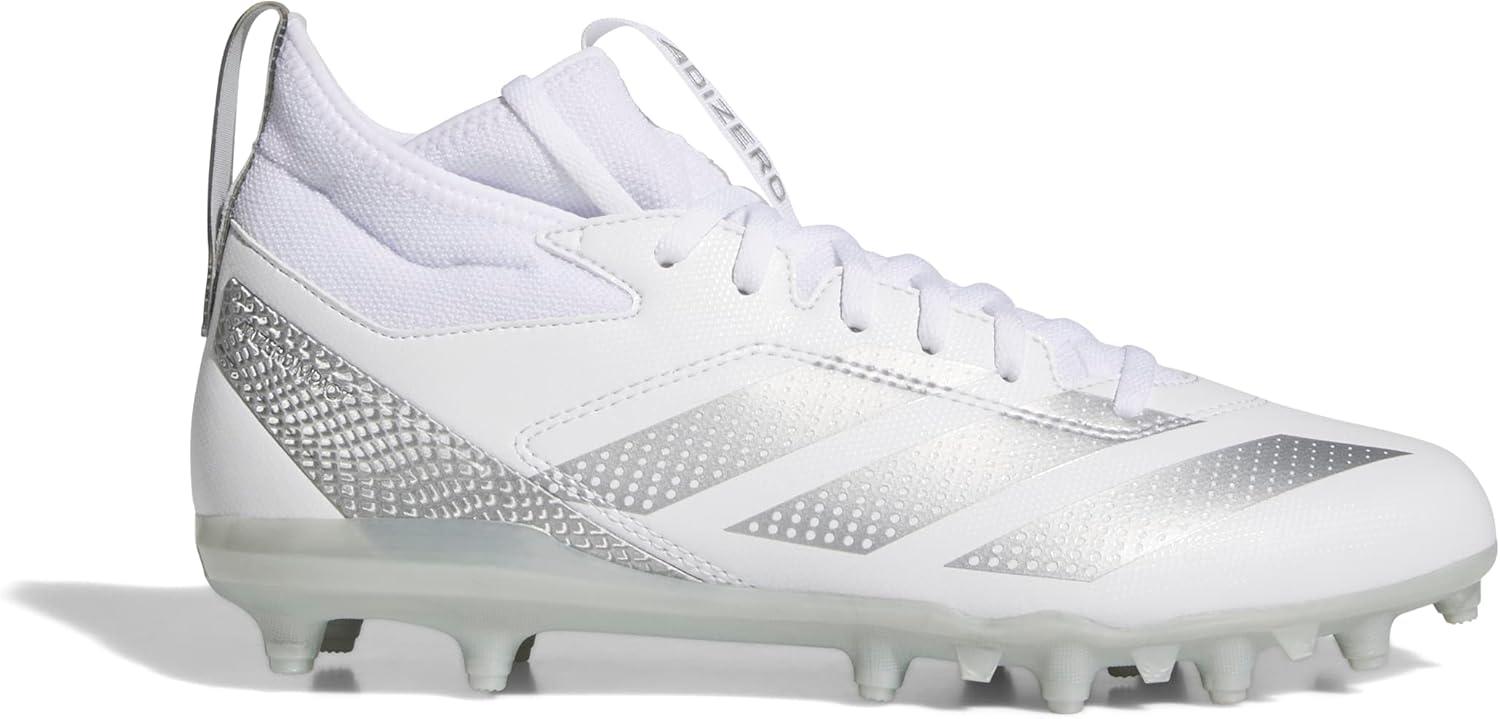 imageadidas Mens Adizero Impact2 American Football SneakerWhiteSilver MetallicWhite
