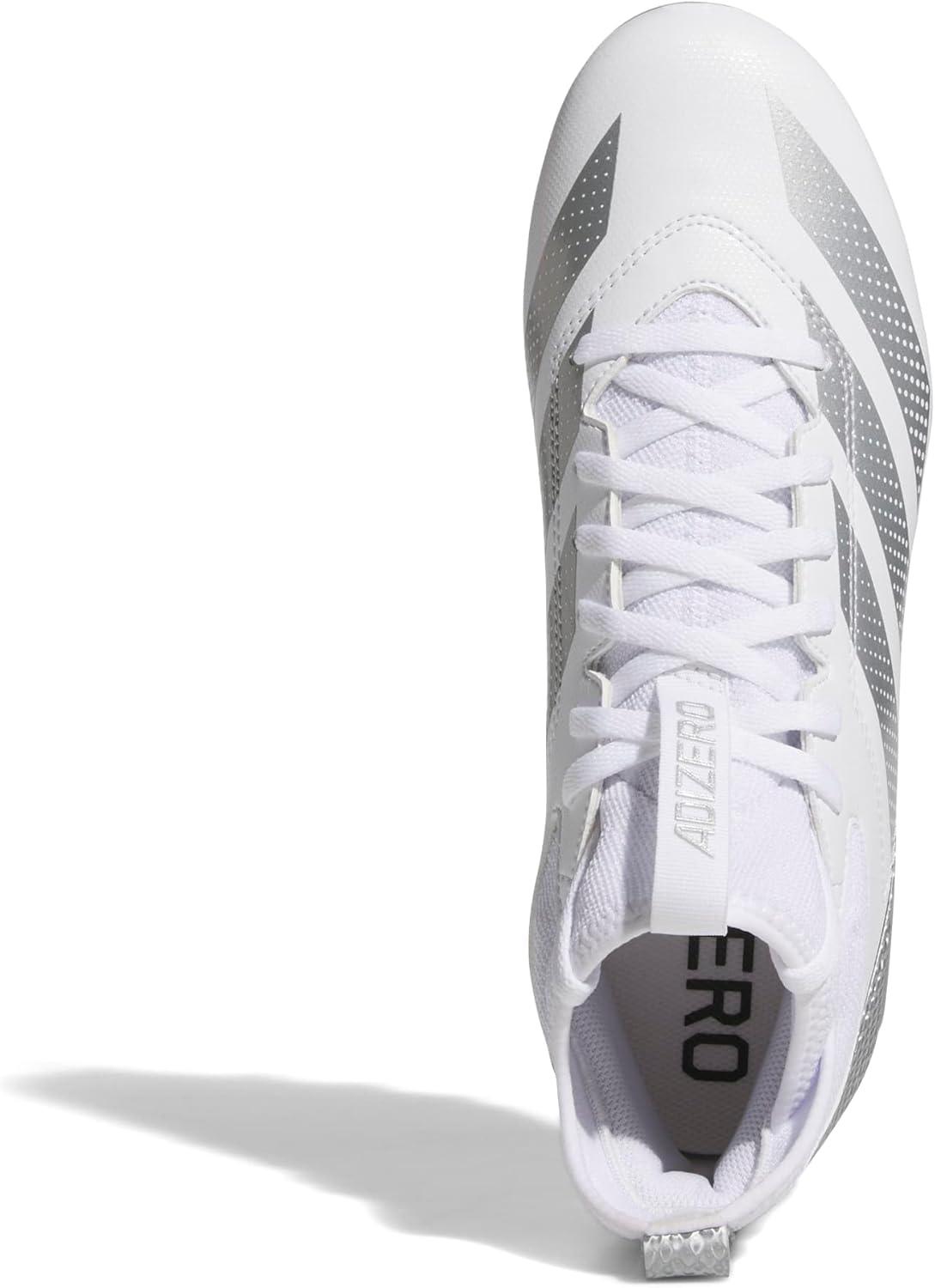 imageadidas Mens Adizero Impact2 American Football SneakerWhiteSilver MetallicWhite