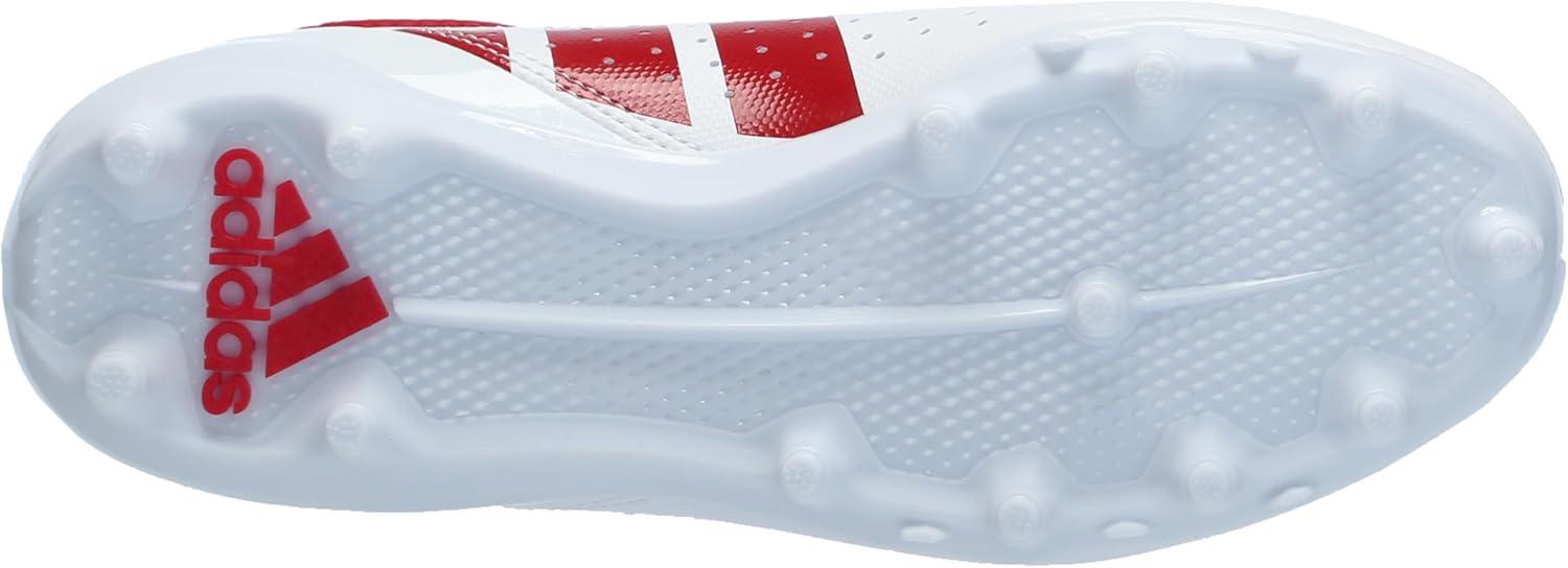 imageadidas Mens Adizero Impact2 American Football SneakerWhiteTeam Power RedWhite