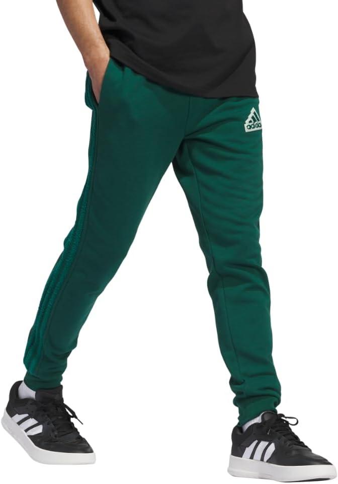 imageadidas Mens Coze 3Stripes PantsCollegiate Green