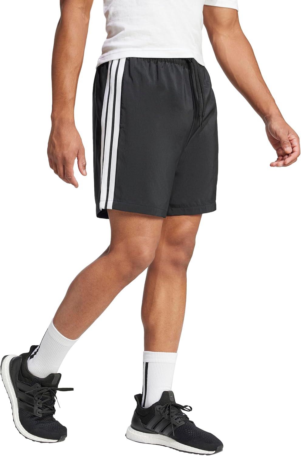 imageadidas Mens Essentials 3Stripes Chelsea 7inch ShortsBlackWhite