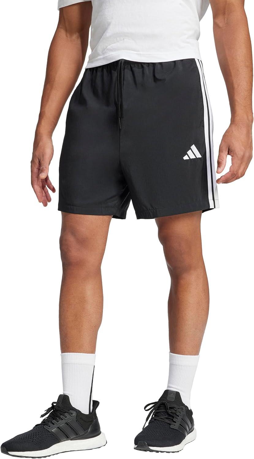 imageadidas Mens Essentials 3Stripes Chelsea 7inch ShortsBlackWhite