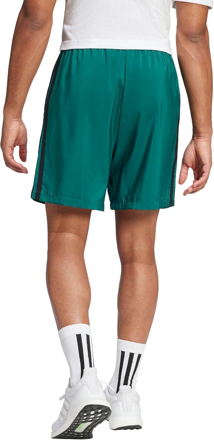 imageadidas Mens Essentials 3Stripes Chelsea 7inch ShortsCollegiate GreenBlack