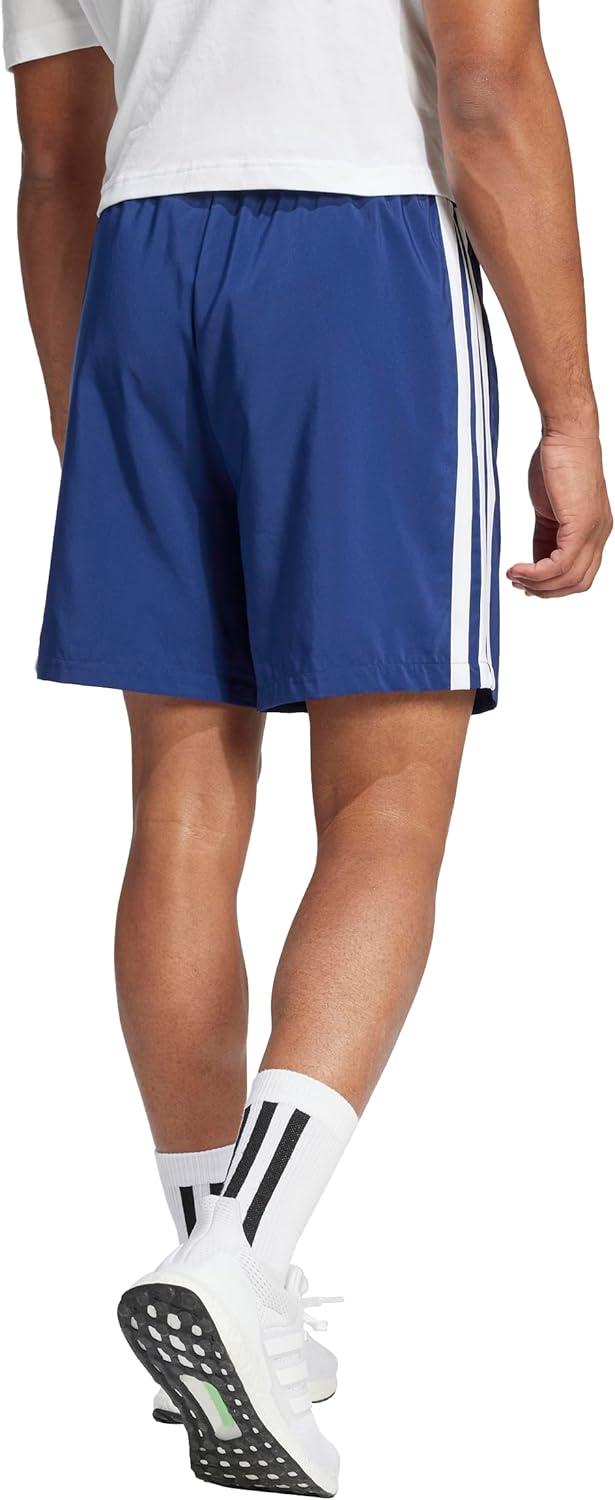 imageadidas Mens Essentials 3Stripes Chelsea 7inch ShortsDark BlueWhite