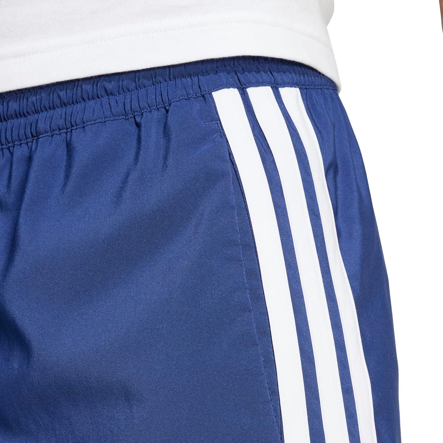 imageadidas Mens Essentials 3Stripes Chelsea 7inch ShortsDark BlueWhite