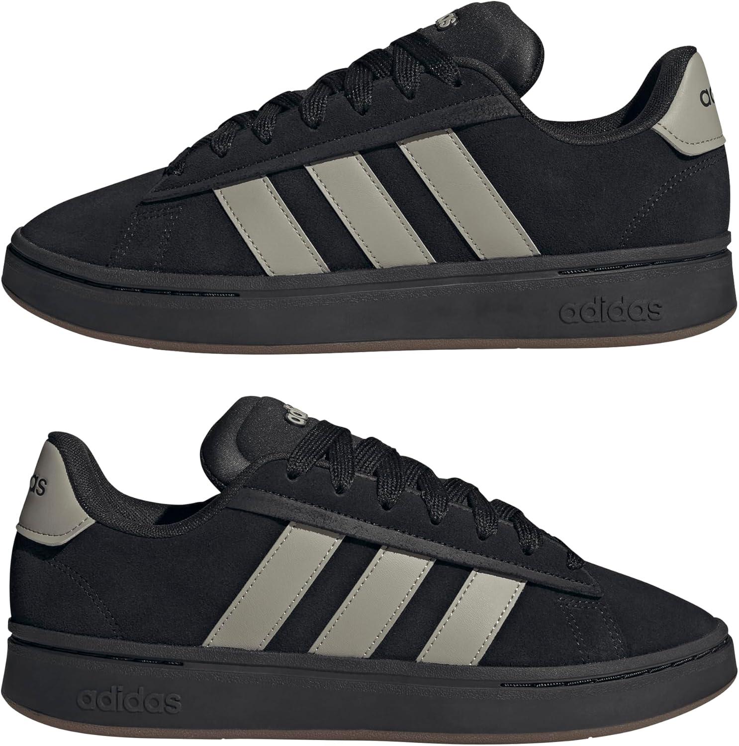 imageadidas Mens Grand Court AlphaBlackPutty BeigeGum