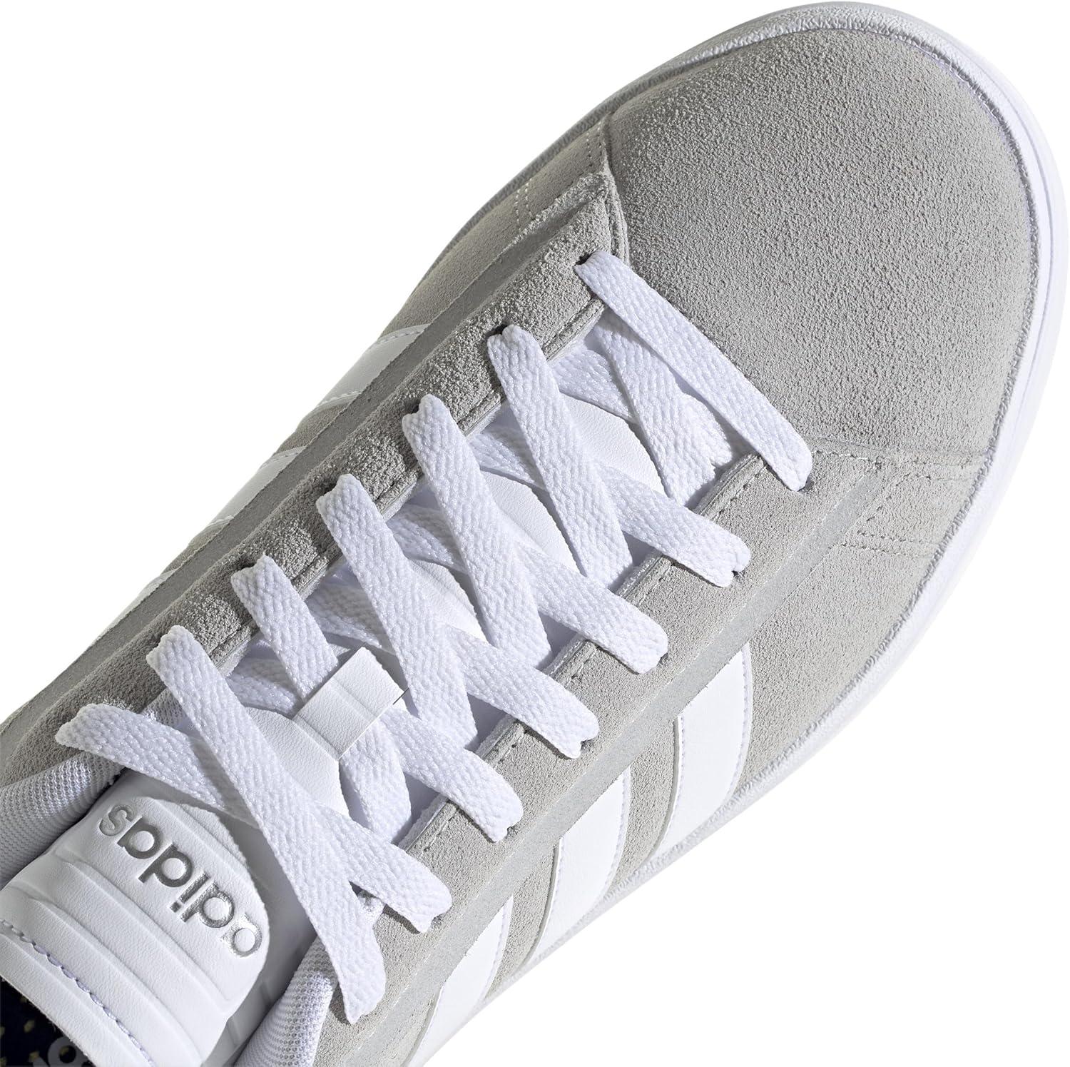 imageadidas Mens Grand Court AlphaGreyWhiteSilver Metallic