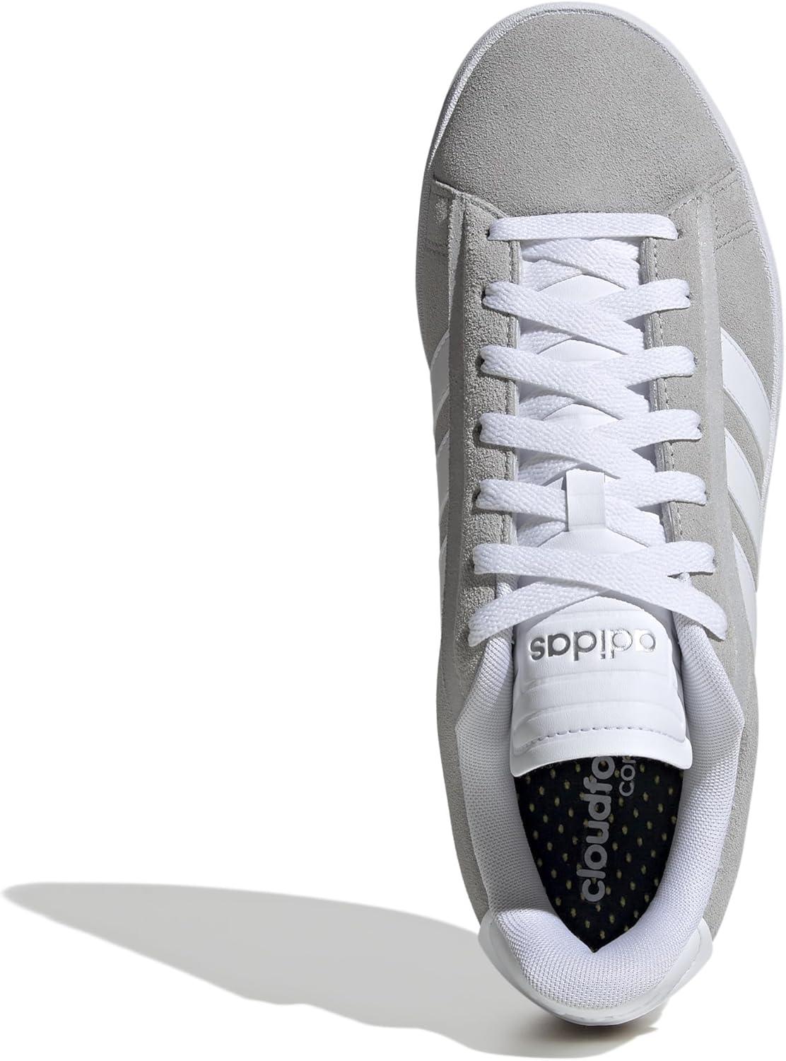 imageadidas Mens Grand Court AlphaGreyWhiteSilver Metallic