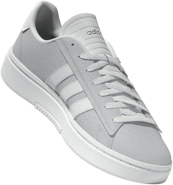 imageadidas Mens Grand Court AlphaGreyWhiteSilver Metallic