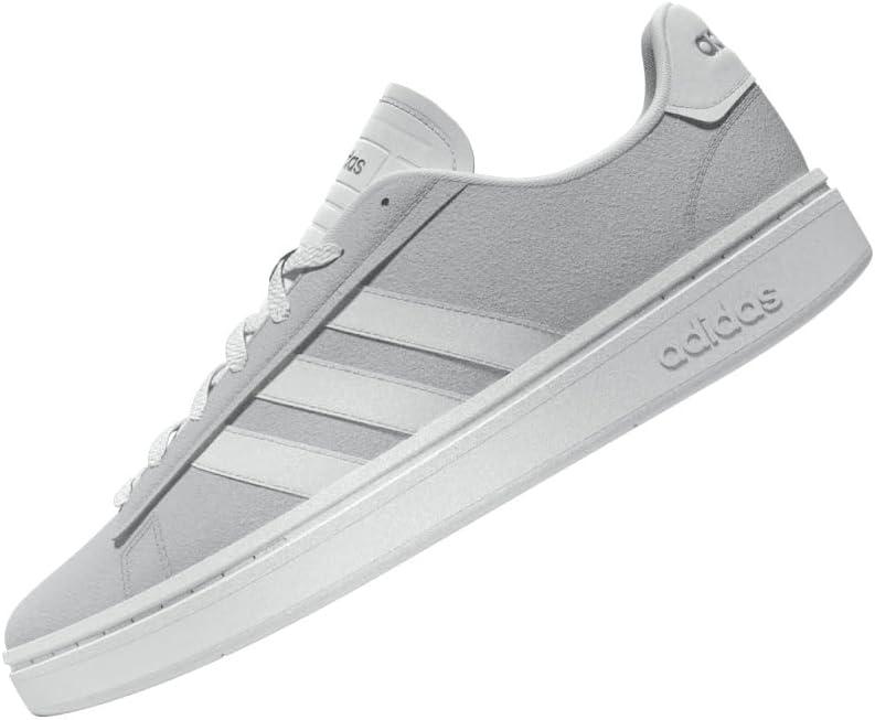 imageadidas Mens Grand Court AlphaGreyWhiteSilver Metallic