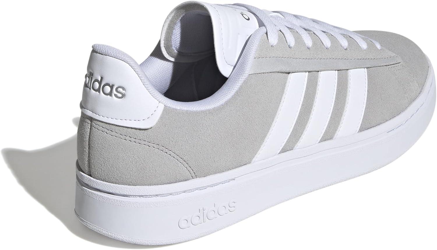 imageadidas Mens Grand Court AlphaGreyWhiteSilver Metallic
