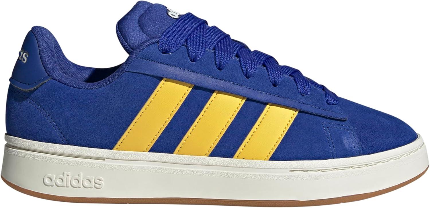 imageadidas Mens Grand Court AlphaSemi Lucid BlueUtility YellowOff White