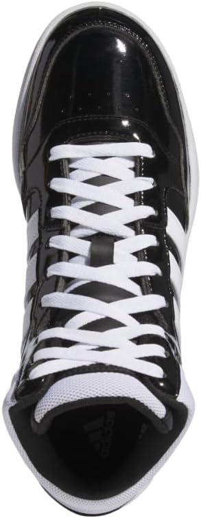 imageadidas Mens Hoops 30 Mid Basketball ShoeBlackWhiteBlack