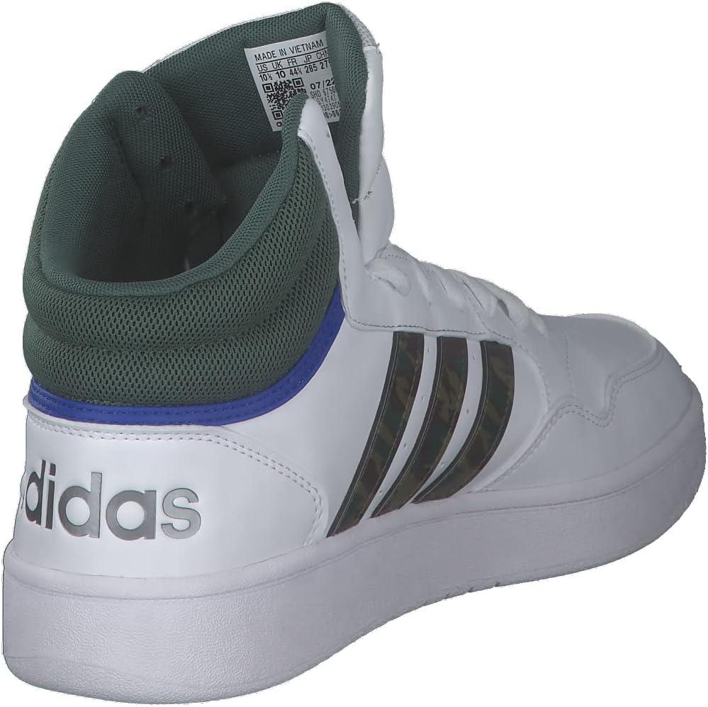 imageadidas Mens Hoops 30 Mid Basketball ShoeFtwr White Green Oxide Team Royal Blue