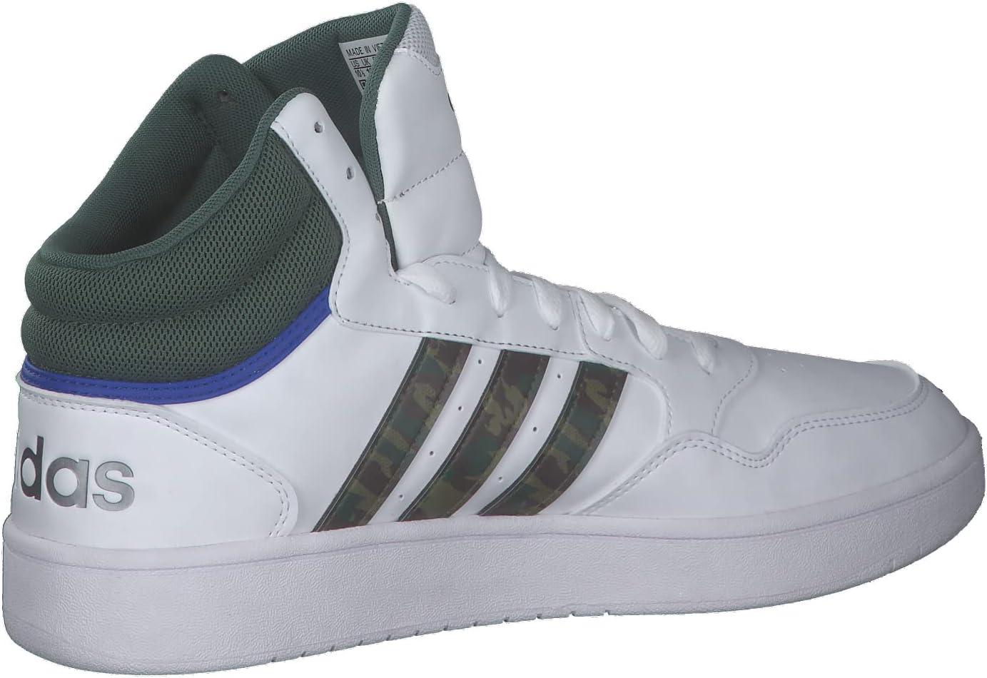 imageadidas Mens Hoops 30 Mid Basketball ShoeFtwr White Green Oxide Team Royal Blue