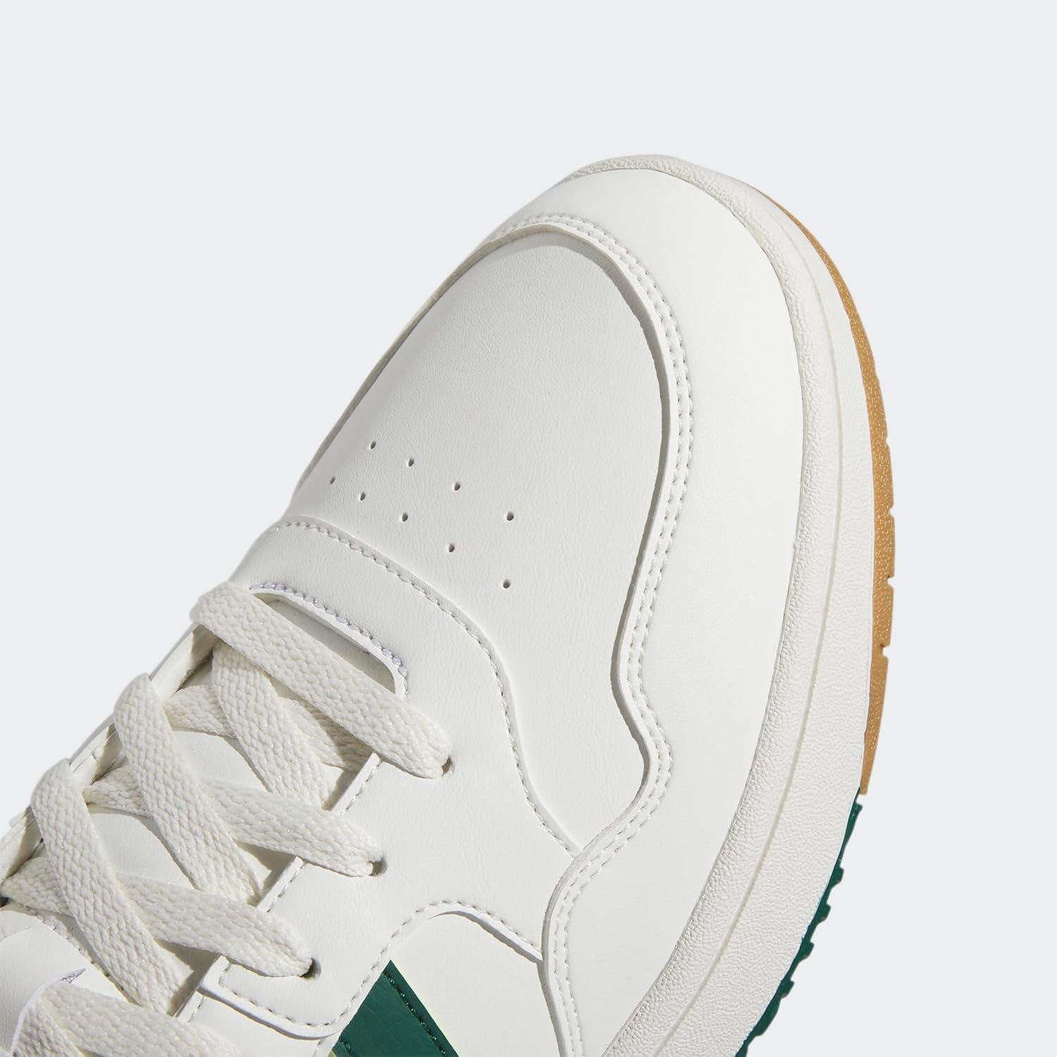 imageadidas Mens Hoops 30 Mid Basketball ShoeWhiteCollegiate GreenGum