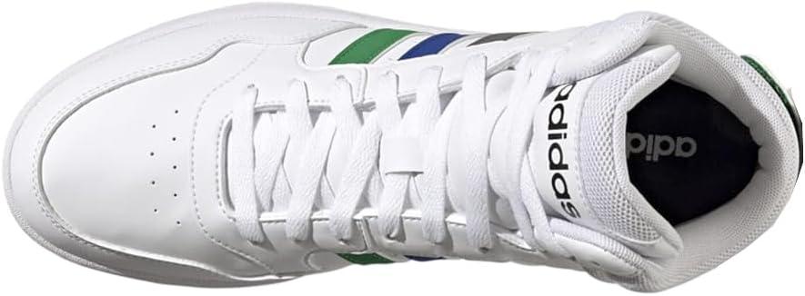 imageadidas Mens Hoops 30 Mid Basketball ShoeWhiteGreenTeam Royal Blue