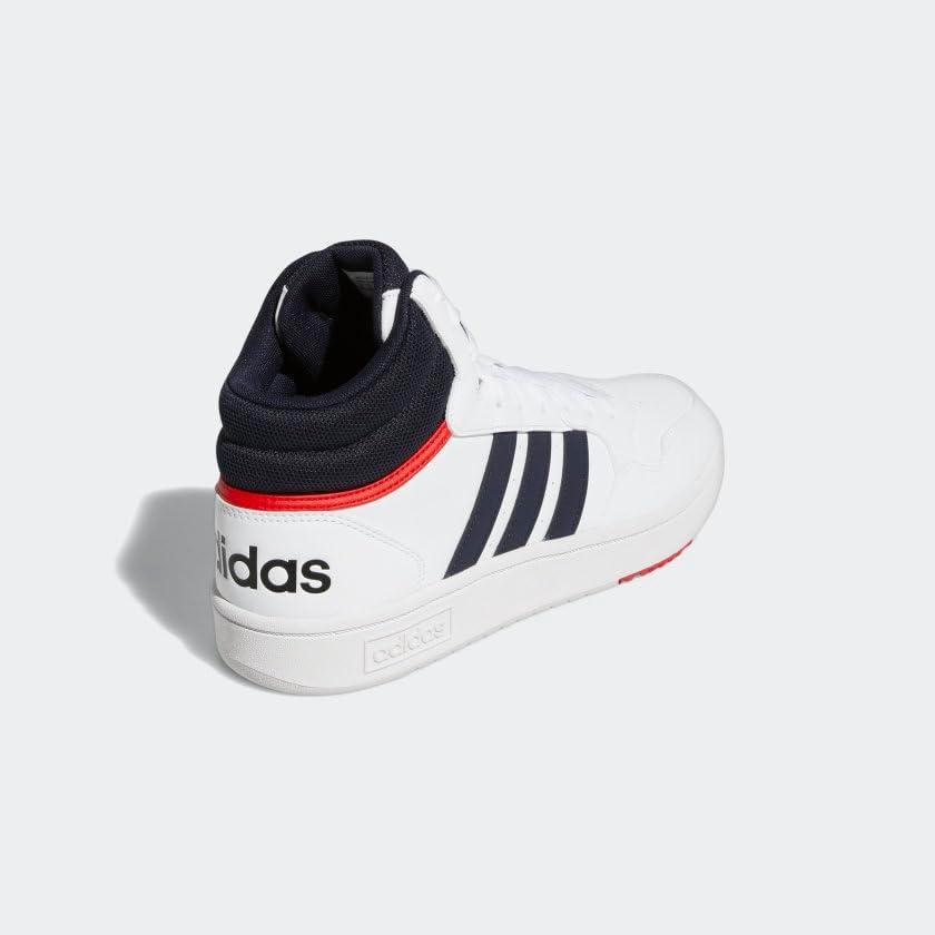 imageadidas Mens Hoops 30 Mid Basketball ShoeWhiteLegend InkLegend Ink